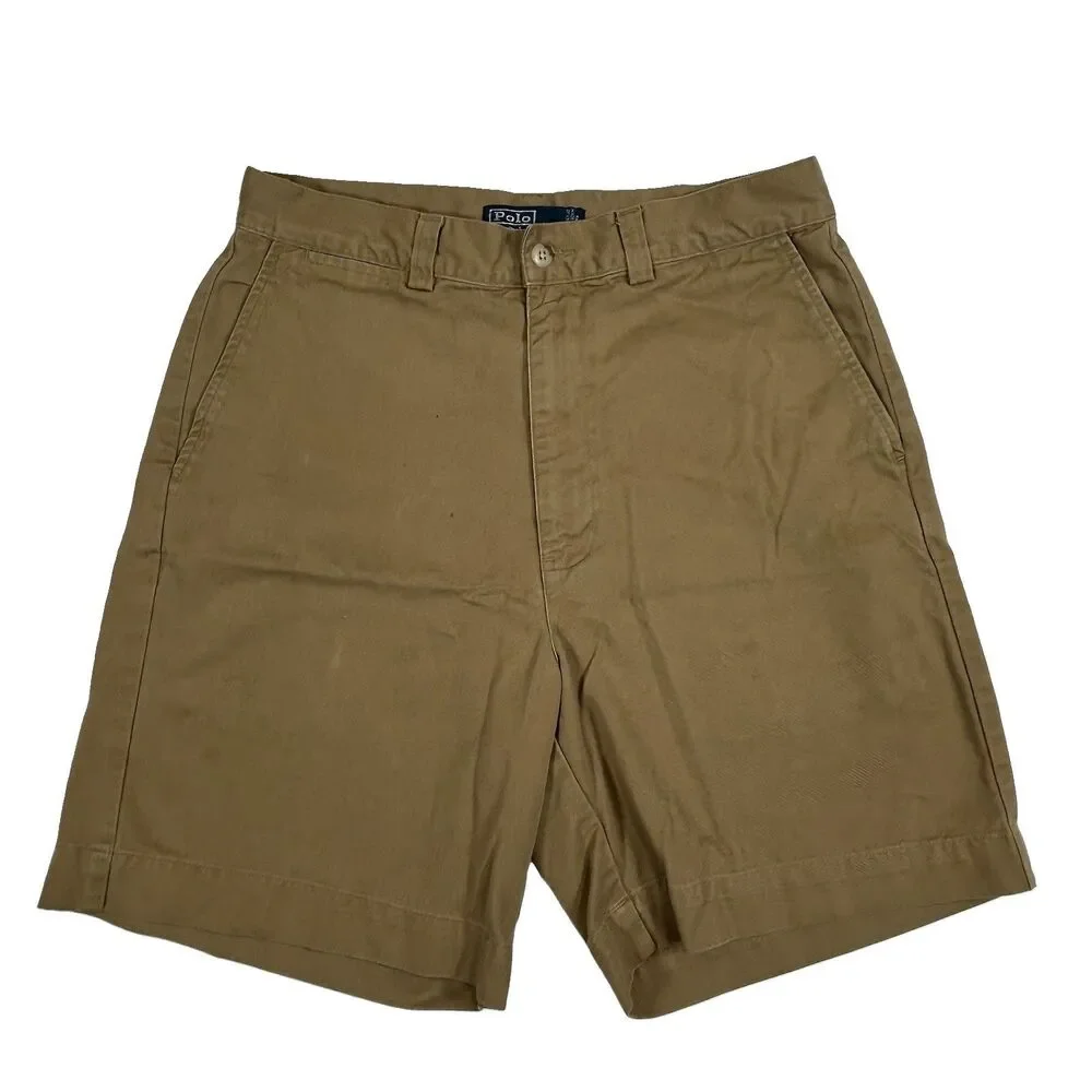 Polo Ralph Lauren Philip Short Men's 32 Tan Khaki Chino Golf Casual Work Cotton